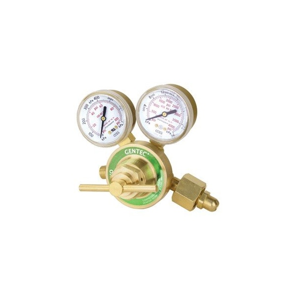 Gentec SILVER SERIES REGULATORS, SINGLE STAGE DESIGN, Med Duty Oxygen Regulator 752X-80 - main